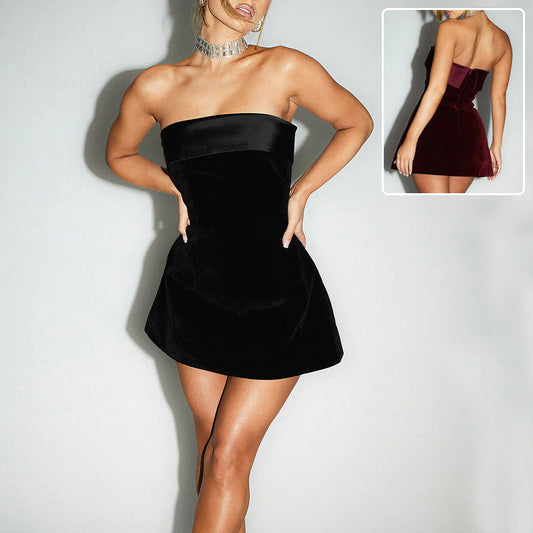 🔥 Elegantes Slim Tube-Top Kleid – Perfekt für Party & Abendmode! 🔥