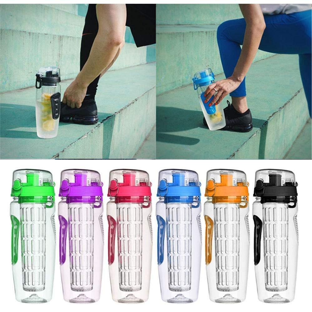 1L Wasserflasche mit Fruchteinsatz – BPA-frei & perfekt für Sport & Alltag