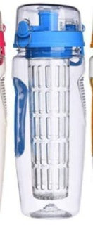 1L Wasserflasche mit Fruchteinsatz – BPA-frei & perfekt für Sport & Alltag