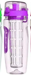 1L Wasserflasche mit Fruchteinsatz – BPA-frei & perfekt für Sport & Alltag