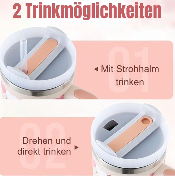 1,18 L Isolierbecher – Dein perfekter Begleiter für heisse und kalte Getränke!