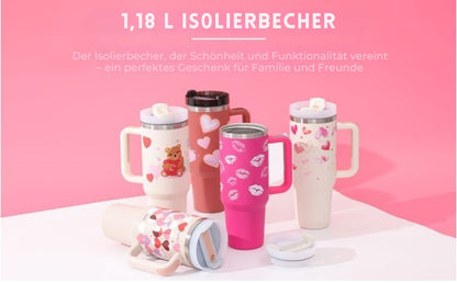 1,18 L Isolierbecher – Dein perfekter Begleiter für heisse und kalte Getränke!