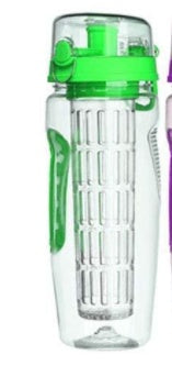 1L Wasserflasche mit Fruchteinsatz – BPA-frei & perfekt für Sport & Alltag